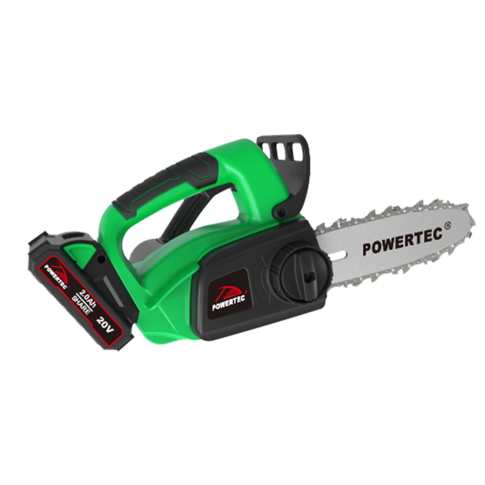 POWERTER Wholesale Rechargeable 20V Cordless Battery Lithium Chain Saw Chain Hand Saw Cutting Wood Chainsaw