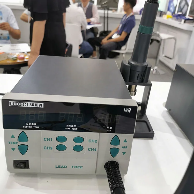 SUGON 861DW Hot Air Desoldering Station with 1000W High Power Straight Air 120L/Min