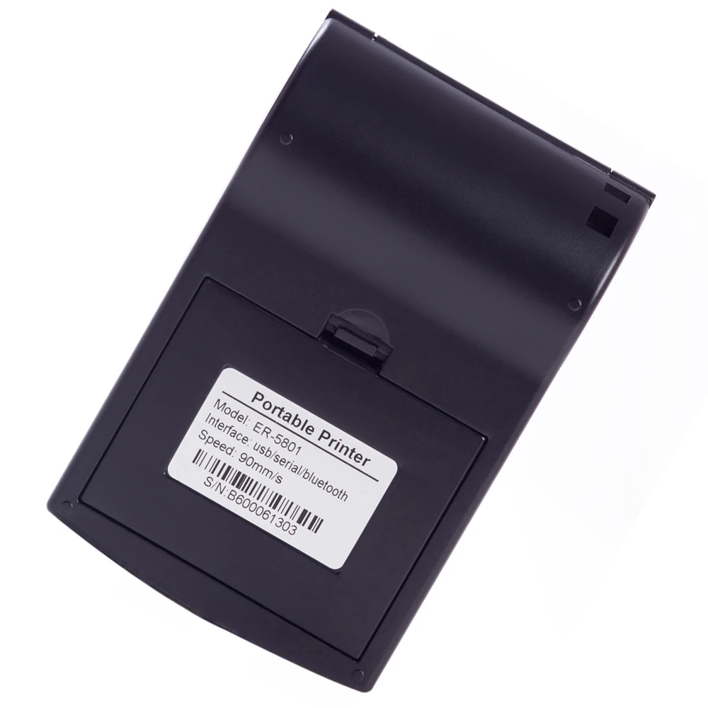 ER-5801 Best Price Printing Machine Barcode Label Thermal Printer Black and White Thermal Receipt Printer 80mm Stock 50mm 58mm
