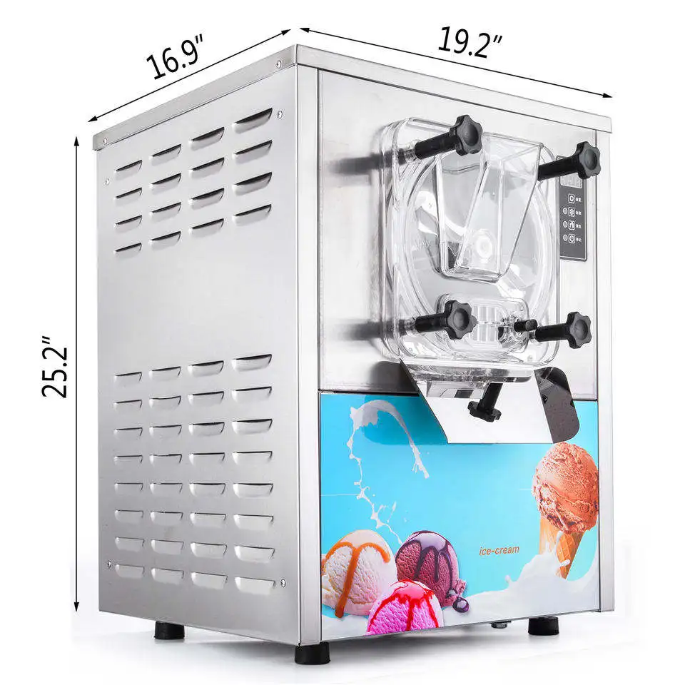 Factory Eismaschine Maker Machine Hielo Duro Crema Small Batch Italian Ice Cream
