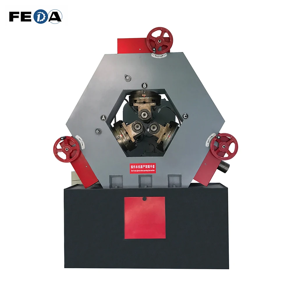 FEDA hydraulic automatic bolt thread rolling machine scaffolding thread making machine
