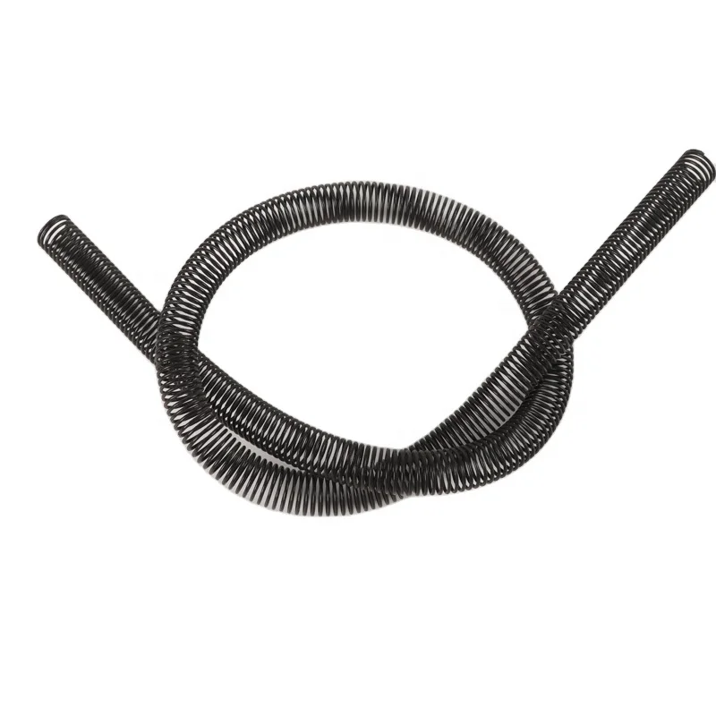 Custom Coil Compression Spring Carbon Steel Cable Black Coating Protective Extension Spring Manufacturer