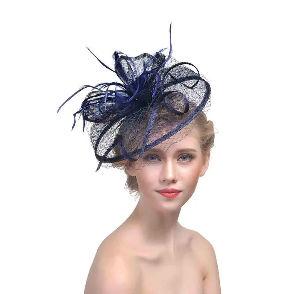 2020 kentucky derby fastinators wedding  women party fancy church hats sinamay