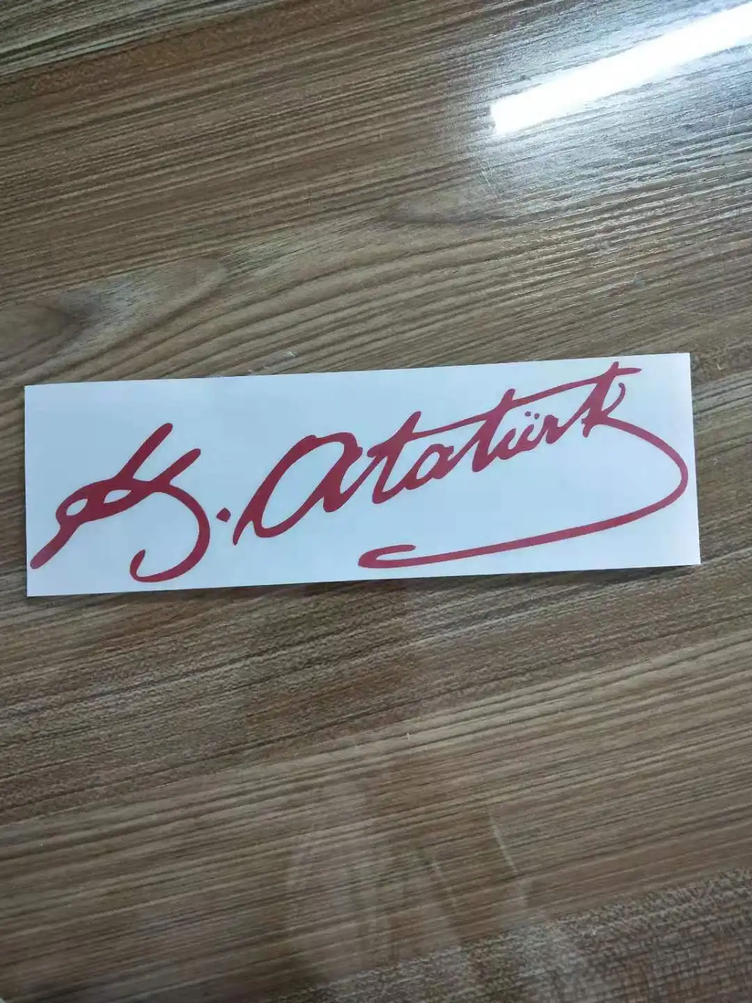 20 cm Gazi Mustafa Kemal Atatürk Imza Unterschrift Auto Aufkleber