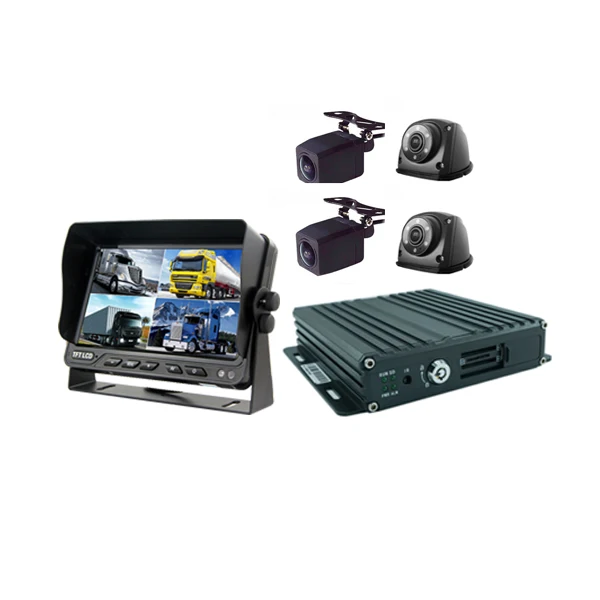 Высокое качество 4 канала 1080P двойная sd-карта мобильный dvr мини-камера hd с GPS 4G WiFi
