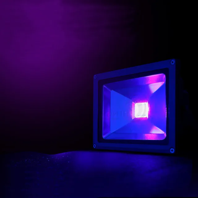 With Plug Curing Black Light 405MN 385NM 395NM 365NM UV Black Light 10W 20W 30W 200W 50W 100W LED UV Flood Light