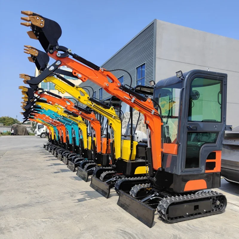 Free shipping  Cheap CE/EPA engine 1 ton 1.2 ton small excavator bagger  1.5 ton mini excavators machine