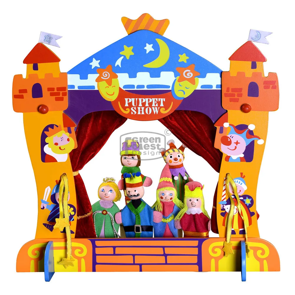 Набор кукол на палец «цирковые», недорогие обучающие игрушки для детей, милая ролевая игра, деревянная игрушка для детей, кукла на палец