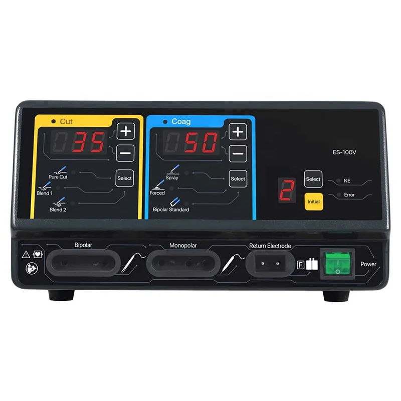 High Frequency Bipolar Hospital Portable Surgical Diathermy Electrocautery 400watts bipolar available electrosurgical unit
