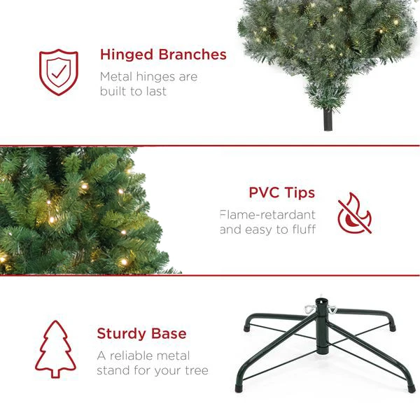 prmium hinged base birch wholesale led hinged small pvc pe xmas outdoor table pineneedle indoor christmas tree lights