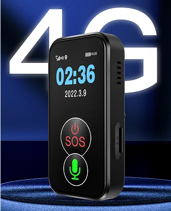 New Elderly 4G GPS Mini GPS real time tracking with big SOS Emergency Call button and Big voice talking button.Fall Detector