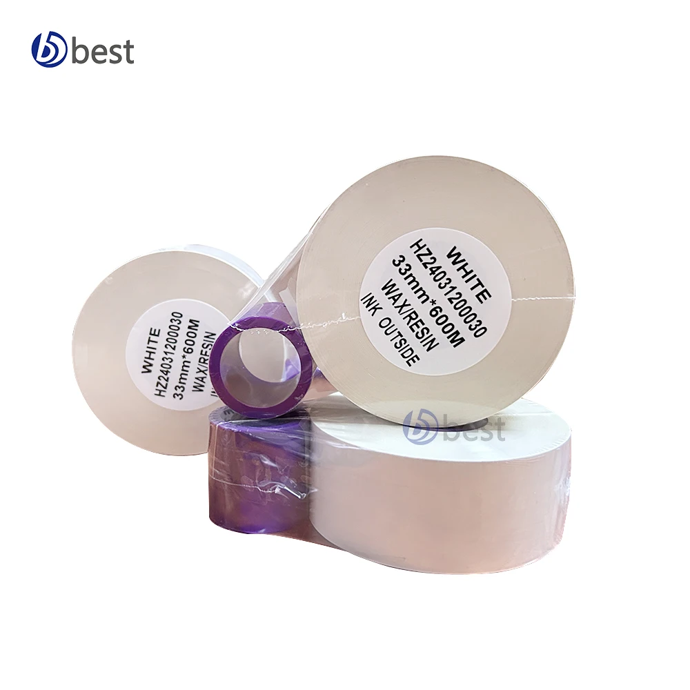Premium Ribbon 33mm*500mm Thermal Transfer Ribbon wax resin TTO Ribbon for TTO printer