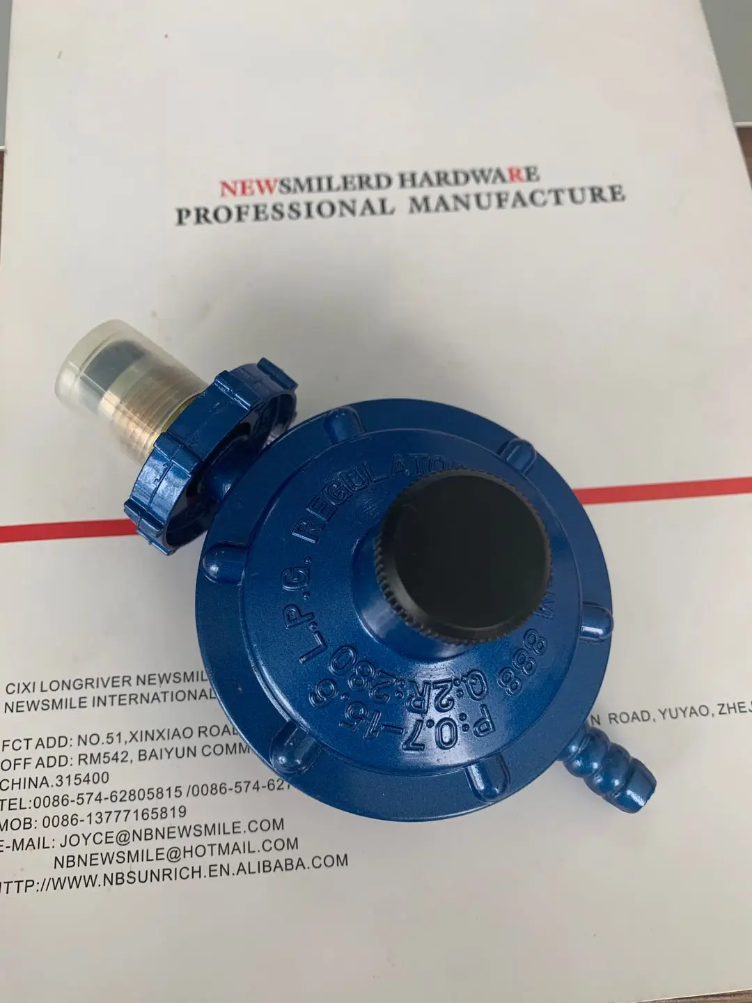 China source factory wholesale safety high quality aluminium gas lpg regulator with gas pipe hose