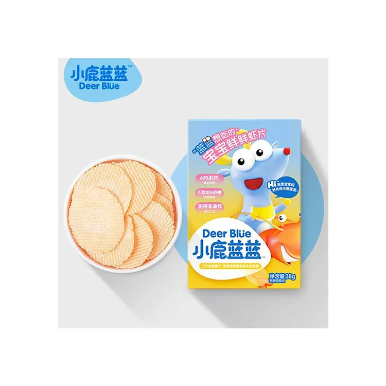 Baby can eat healthy shrimp chips, sugar-free snacks for children, mole biscuits nutritional supplement
