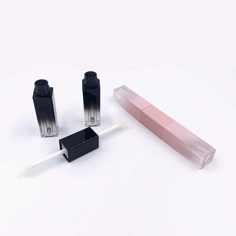 5ml 10ml 15ml lip gloss tubes square plastic tube lip gloss container empty lipgloss tube packaging ABS material