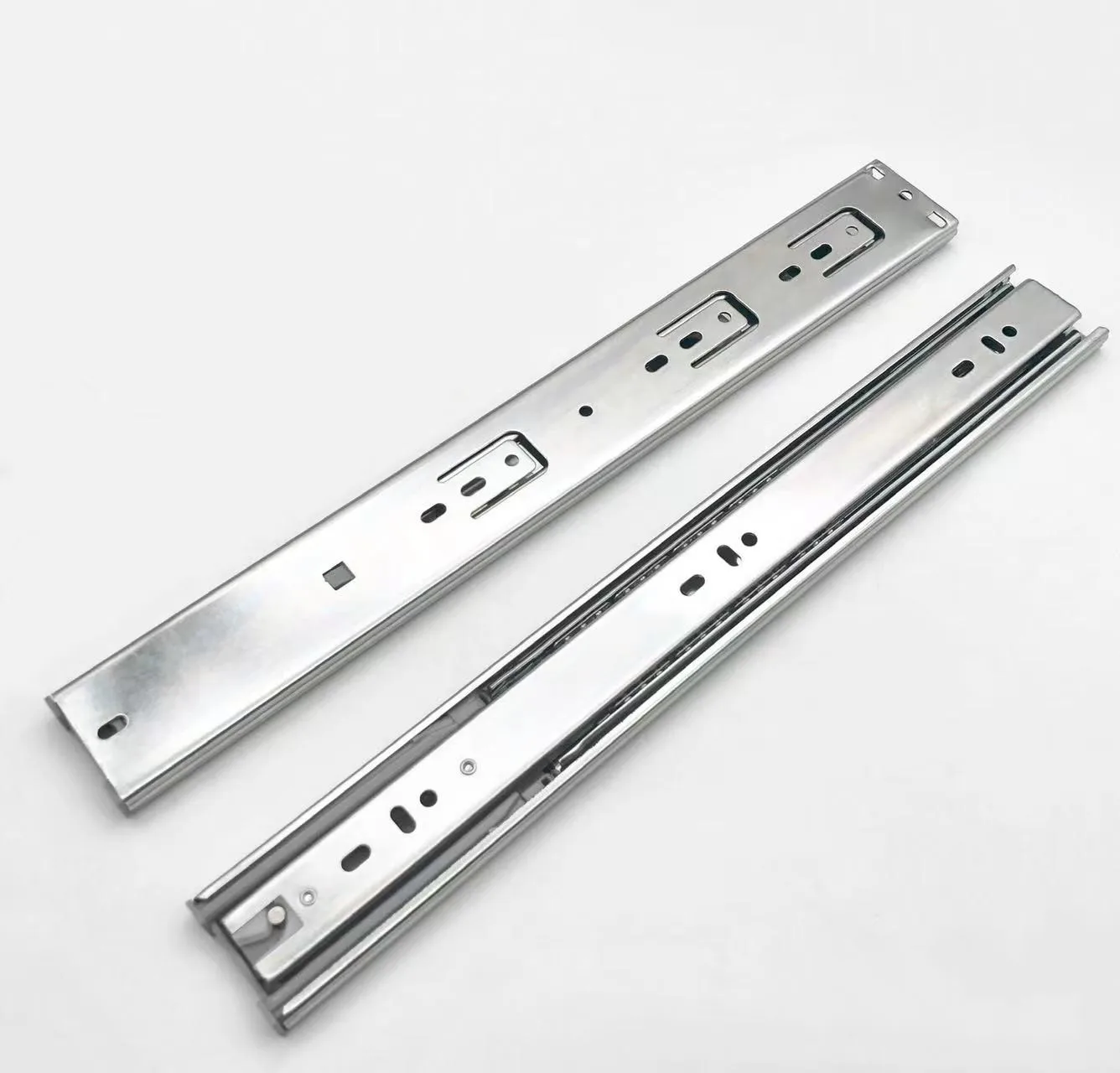 sliding metal box kitchen drawer basket cabinet drawer channels soft close drawer slide rail