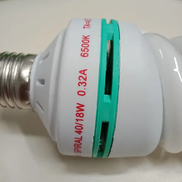  Cfl лампа E27 40/18 Вт полностью спиральная Энергосберегающая компактная