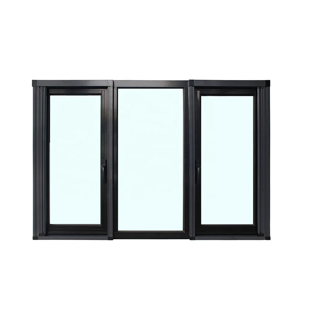 Customized thermal break aluminum window double glazed casement aluminium windows