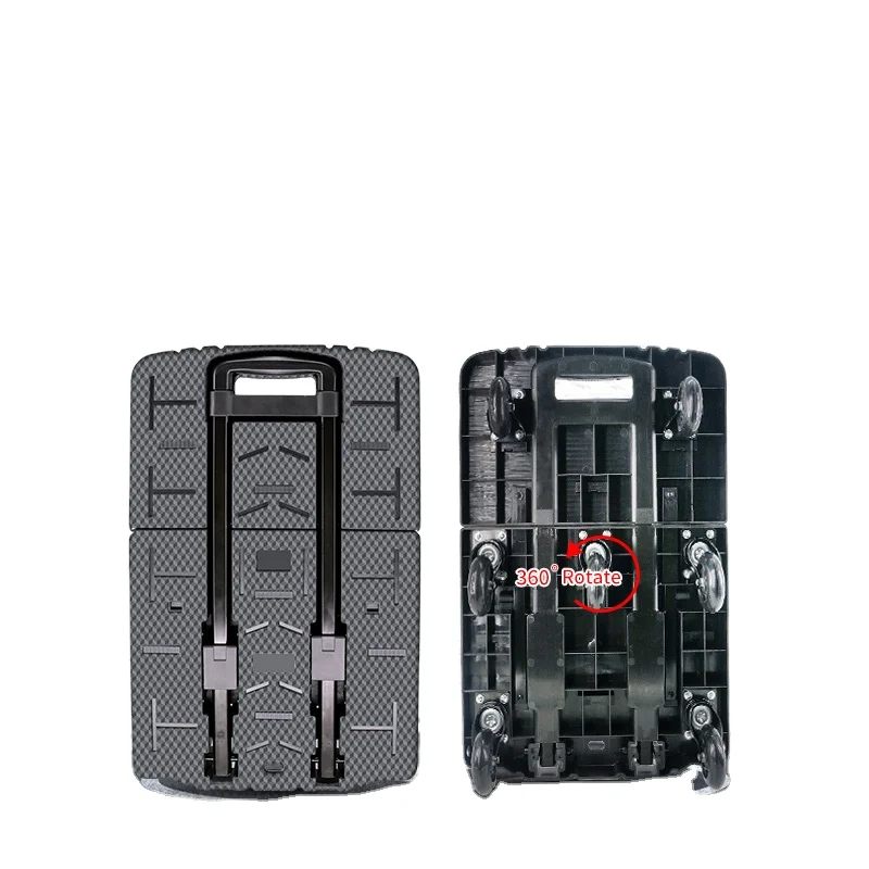 OEM ODM PP materials with seven Universal wheels trolley max loading 220 kg PU wheels furniture movers trolley