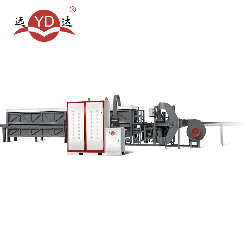 Машина для закалки крышек кастрюль из непрерывного стекла