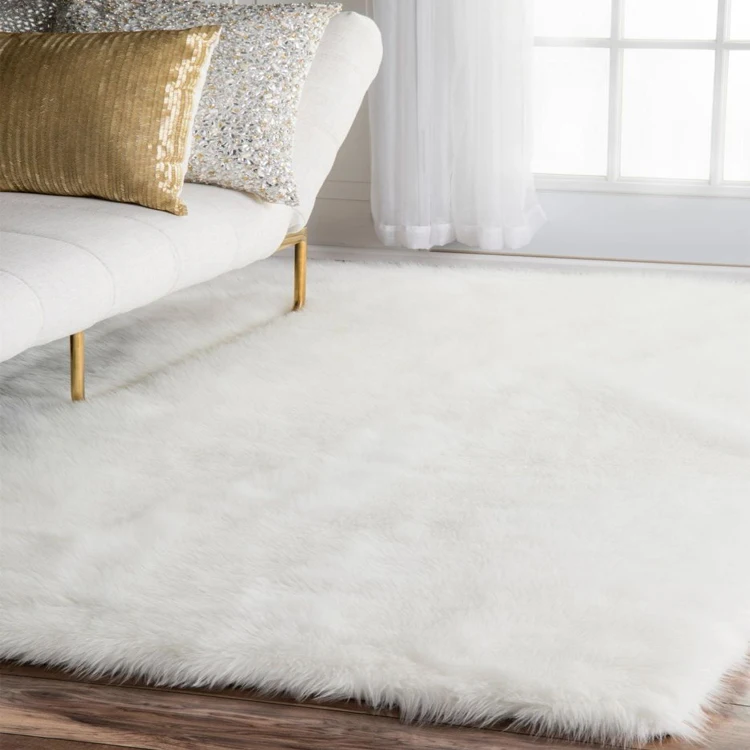 Fashion style Living Room Plush Rug Fluffy Floor Carpets