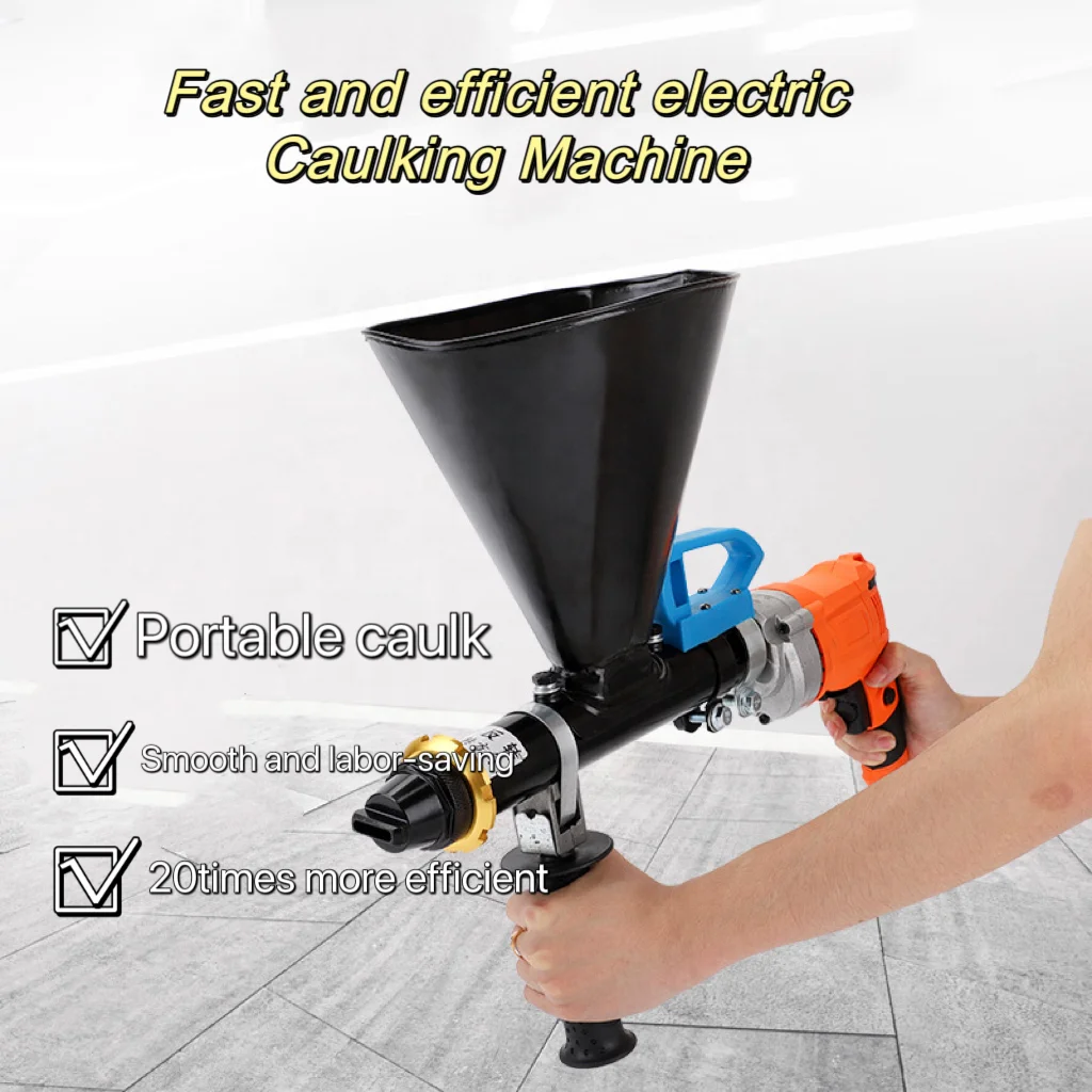 Anti-theft door and window mortar caulk cement round flat nozzle Electric wall joint grouting machine