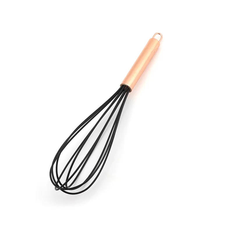Egg tools Silicone Wood Handle Egg Whisk for Kitchen