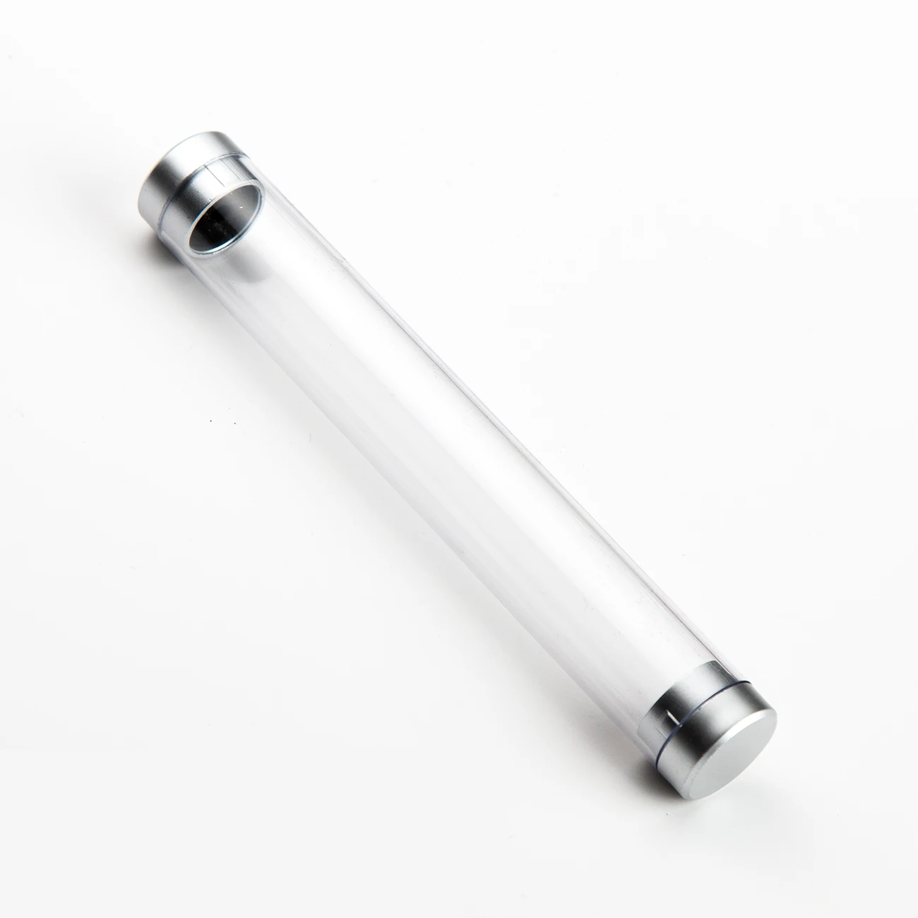 Круглый прозрачный футляр Хрустальный пенал для ручек с активными