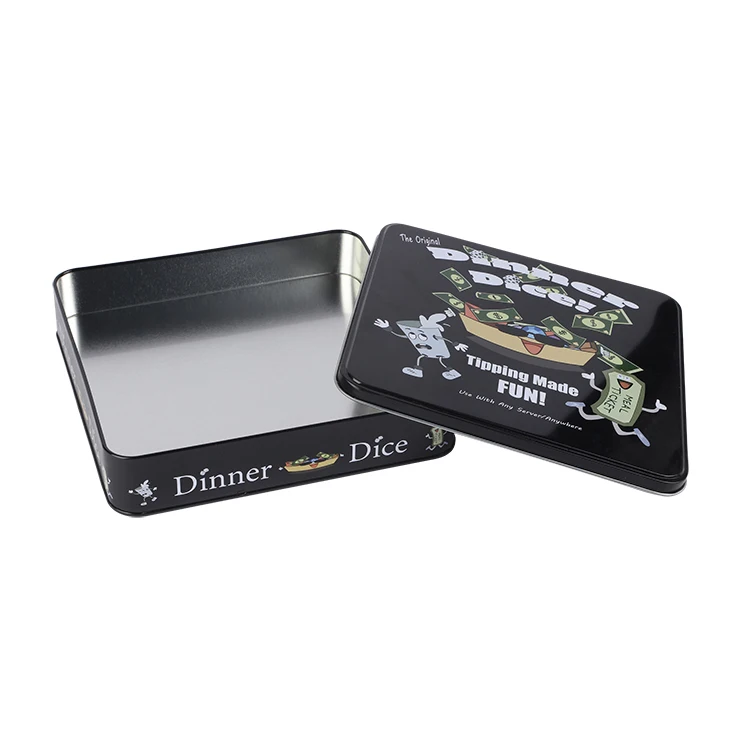 Black Child resistance cigarette smoking box preroll swift lift tin box