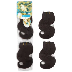 xuchang 2pcs/lot Distributor wholesale cheap synthetic fiber body wave hair weaving curly hair weave body wave bundles