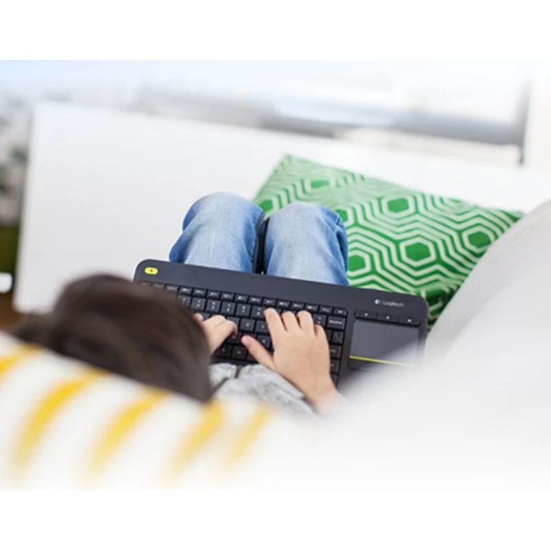 Original Logitech K400 Plus Wireless Touch Keyboard  With Built-In Mti-Touch Touchpad