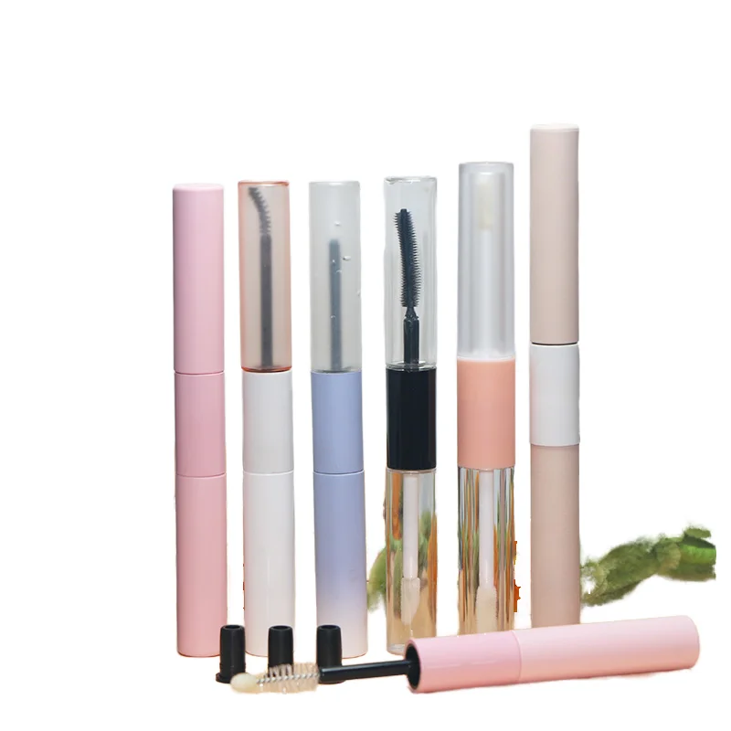 Customizable screen printing 5ml & 10ml Plastic Eyeliner Eyelash lip gloss Serum Luxury Mascara Tubes Double-Ended Container