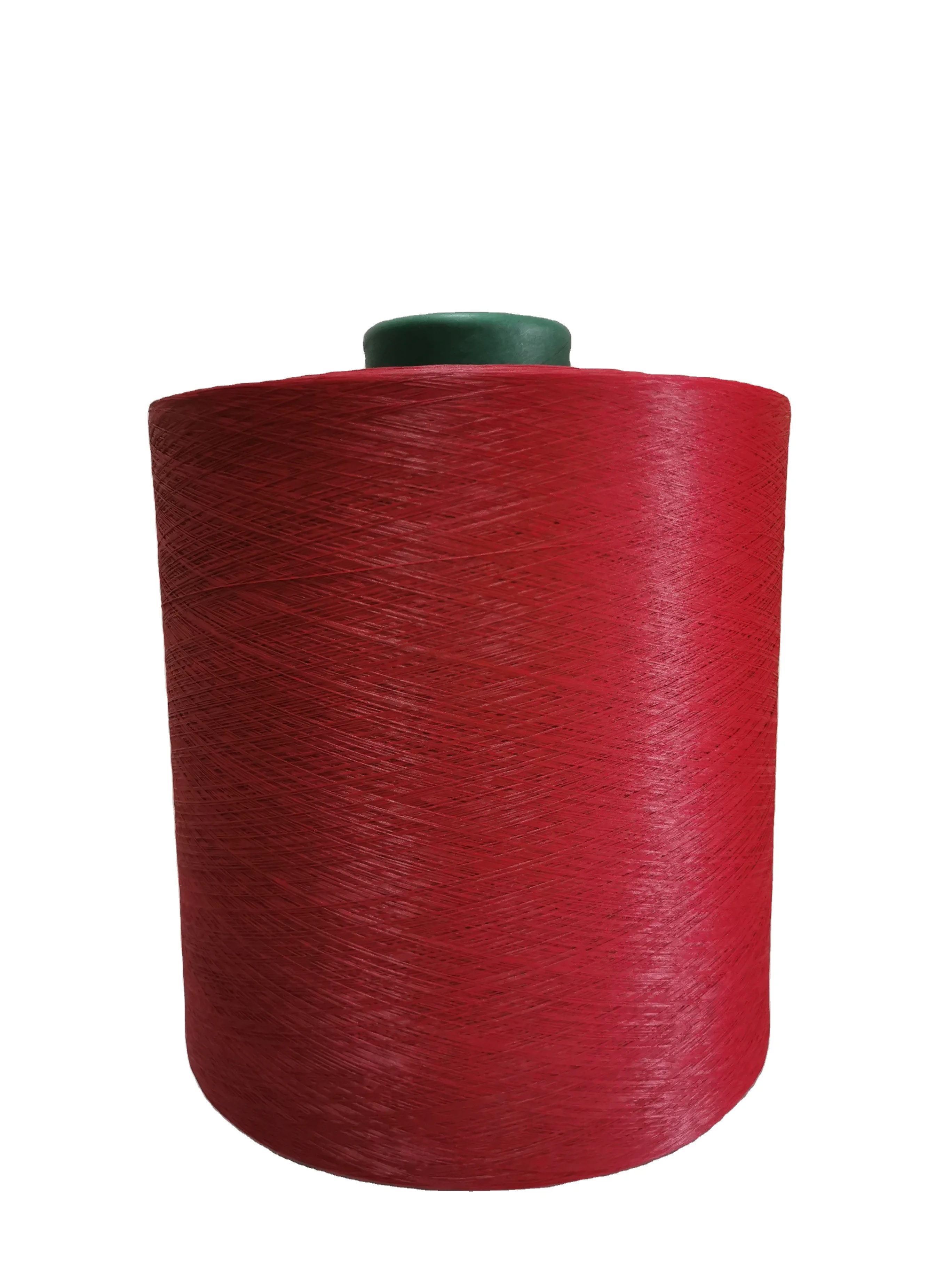 Recycled DTY NIM SD 150D/288F raw white deop deyd eco natural polyester yarn with GRS OEKO certificate for Denim knitting fabric