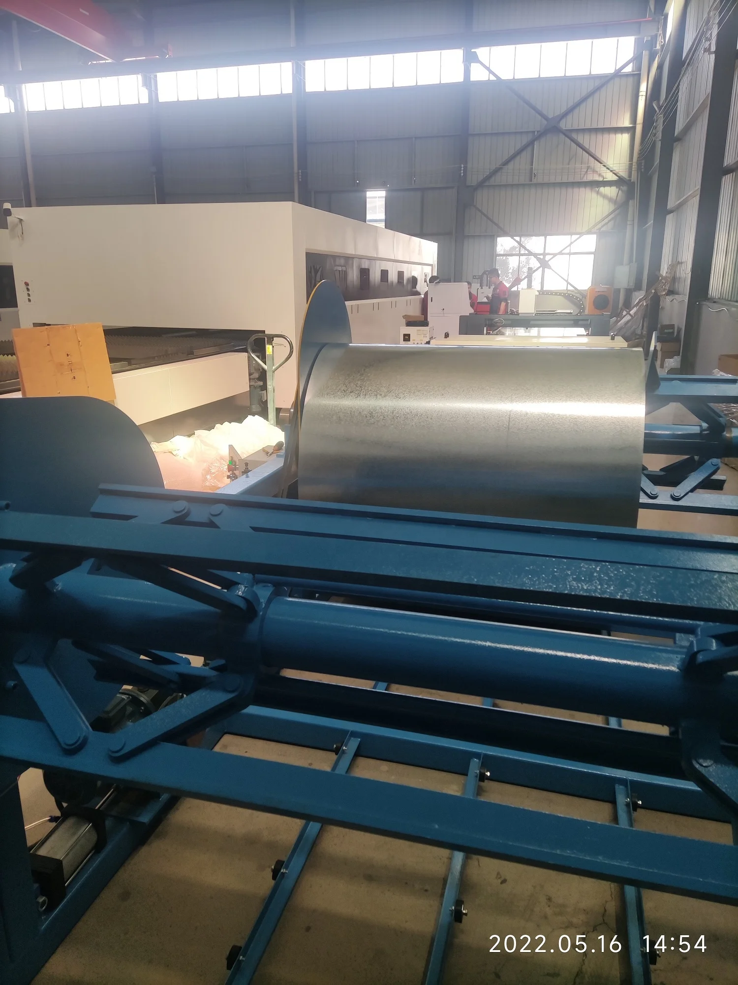 Flexible Material Cutting Production Line Rolled steel Sheet laser Cutting Machine for duct