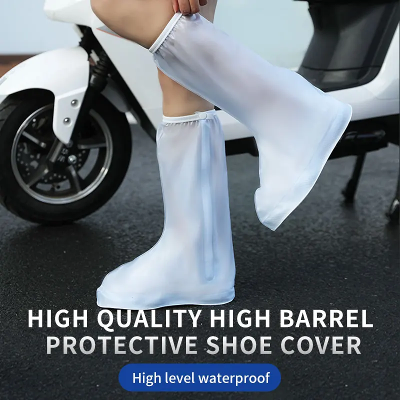 waterproof cover outdoor rain boot reusable PVC rain Gear man and woman custom print logo