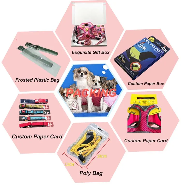 Customization pet heavy duty no pull private label military K9 dog harness backpack lead collar leash set tactical harness dog