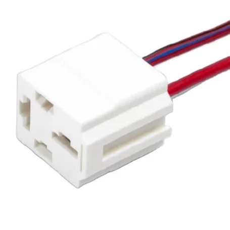 Wring Harness HX3407 Connector F57.830.060 for connecting a 4-pin relay 71.3747 series (12V 50A 24V 30A) for GAZ, Lada (VAZ),