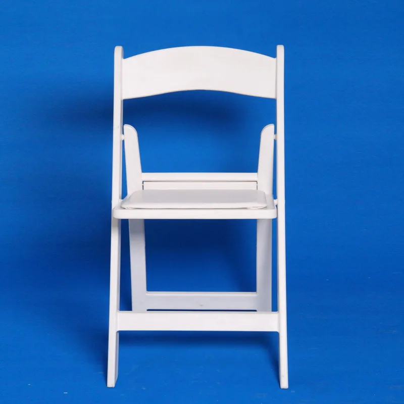 Wimbledon white outdoor folding chair for event