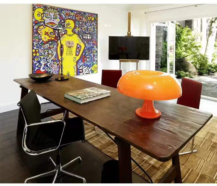 Mushroom Table Lamp Bedroom Nordic Home Decor Luxury Wholesale Night Light Bar Study Office Home Book Coffee Desk Lights