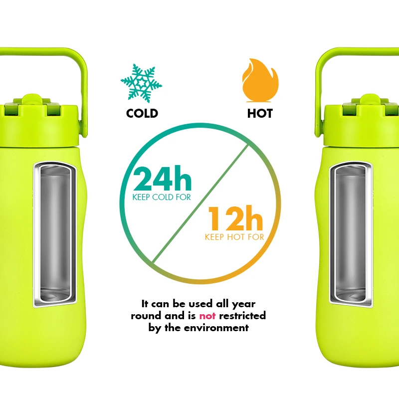 Everich Logo customized ODM/OEM insulated sports water bottle with handled