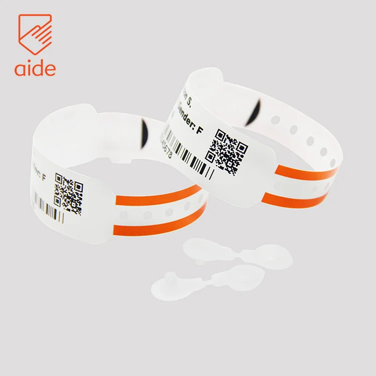 Printable Cool Pediatric Baby Waterproof Medical Identification Hospital Id Wristbands Guangzhou For Newborn