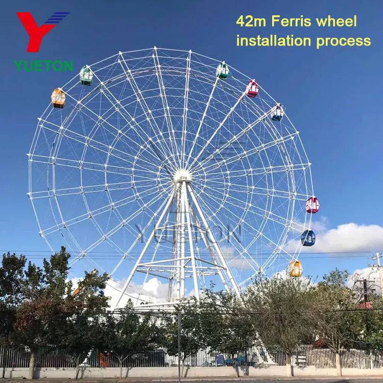 42m Ferris Wheel Giant Attraction Amusement Park Rides With Free 3D Design For Your Theme Park For Sale