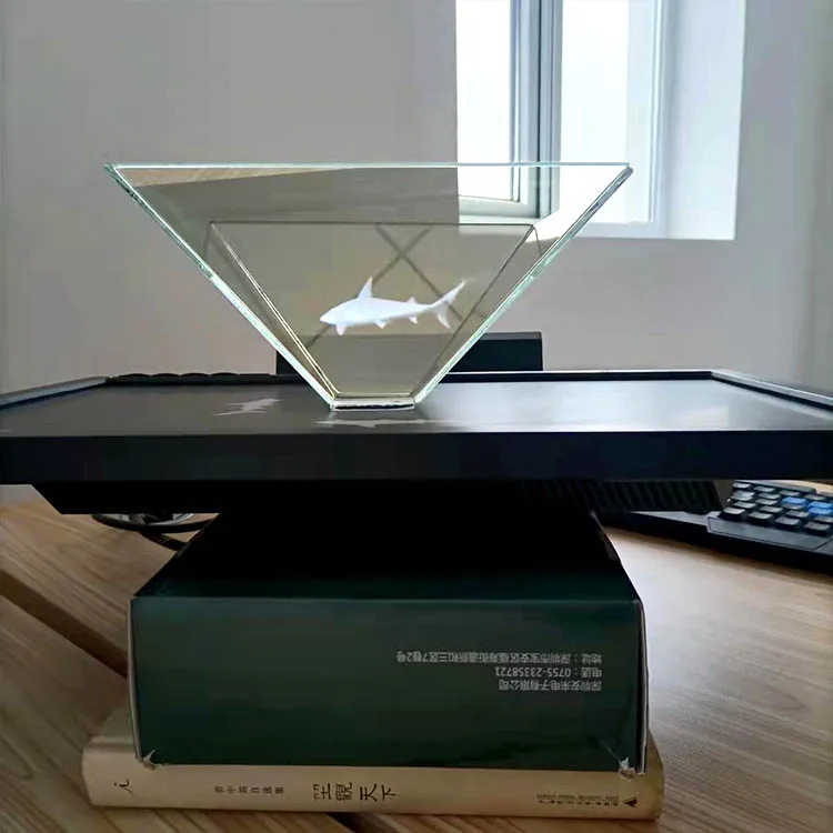 High Quality 3D Holographic Hologram Display Pyramid Suck Stand Projector For Android smartphone