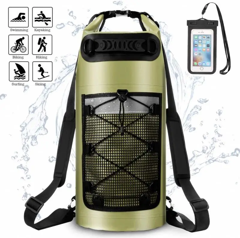 Lightweight 10 L Capacity Transparent Swimming Storage Waterproof Beach Dry Bag waterproof bags dry bag outdoor