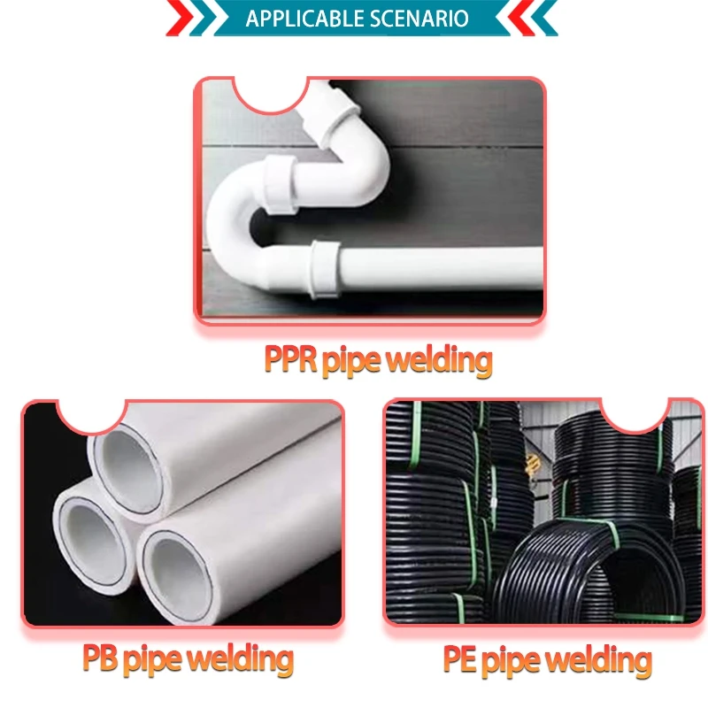 ATO 21V Water Pipe Cordless Hot Melt Machine Scald Resistant Electric Digital Display Household PPR Pipe Welding Machine