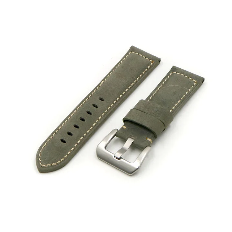 
genuine Leather watch strap 22mm crazy horse watch band for paner.ai watch 