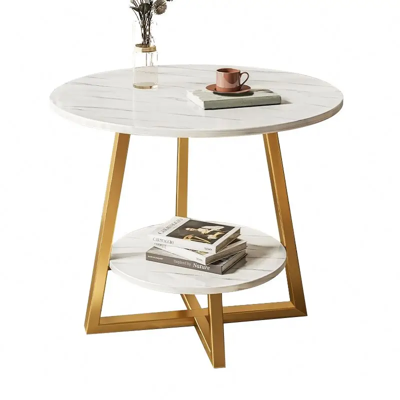 Nordic Mushroom Shaped Small Tea Table Small Family Round Plastic Edge Table High And Low Combination