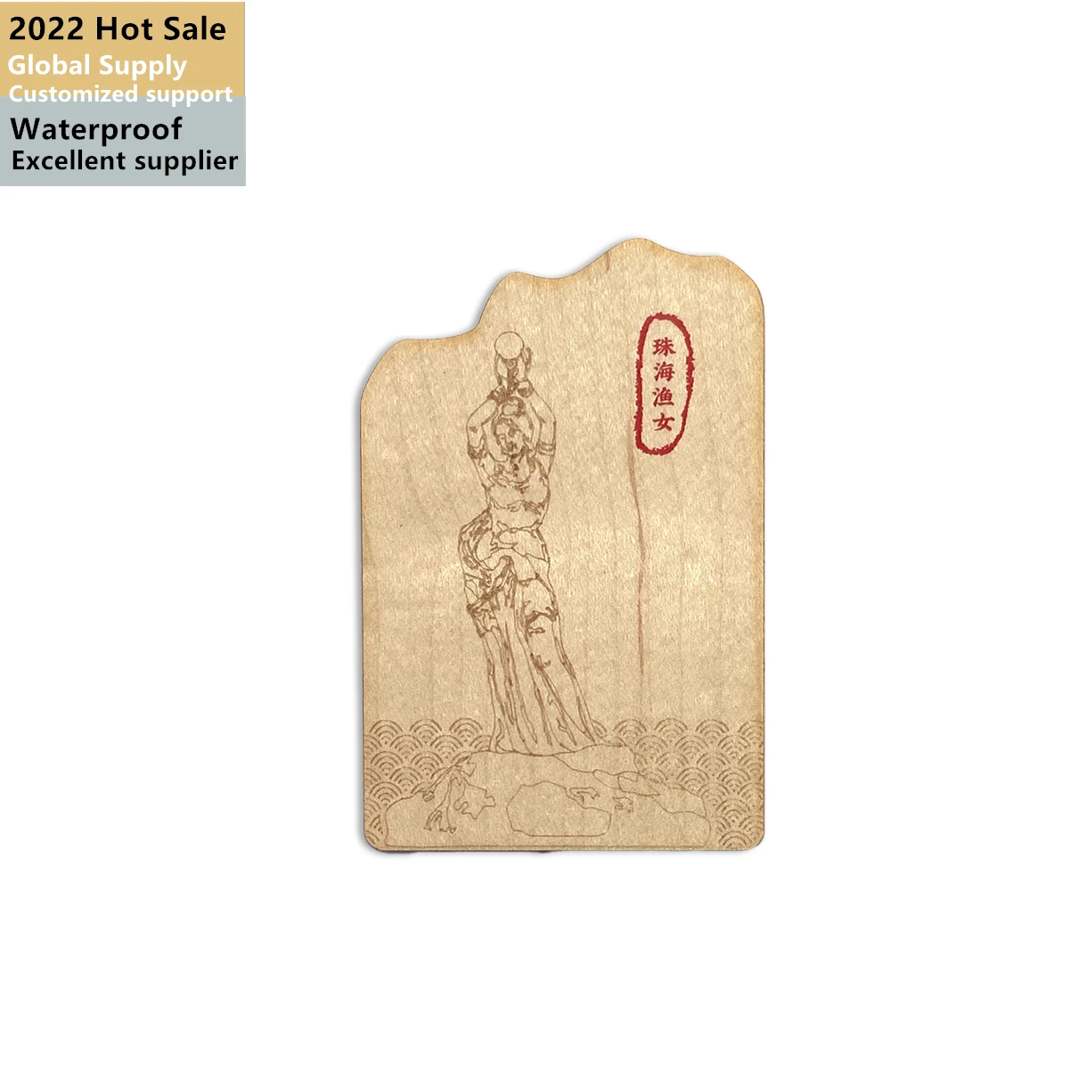 Programmable bamboo wood business Cards RFID ISO14443A Smart 213/216 Mini NFC wooden hotel key card with nfc small card printing