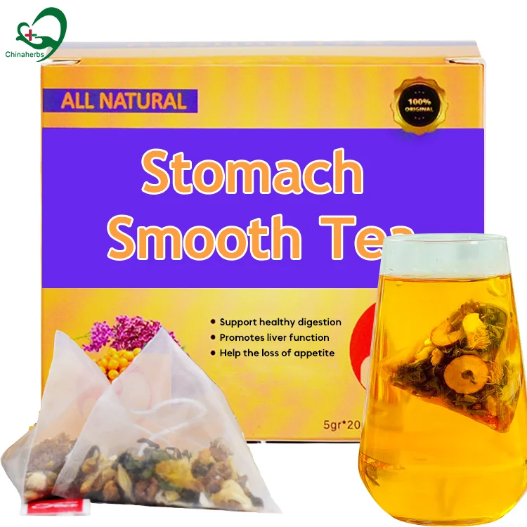 Chinaherbs Warm stomach smooth tea Helps calm Stomach  and Indigestion organic natural private label