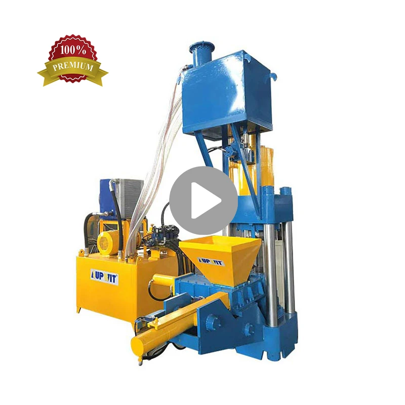 Cost Price Aluminum Copper Chip Press Brick Machine Automatic Vertical Scrap Metal Hydraulic Briquetting For